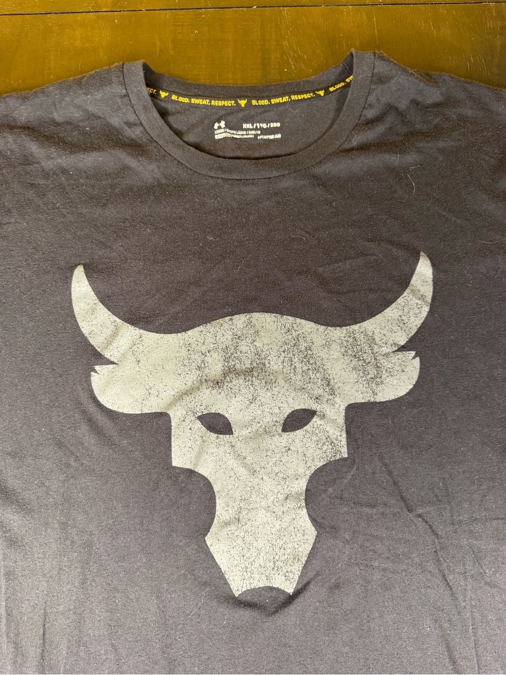 Under Armour Project Rock Brahma Bull T-Shirt XXL Black HeatGear The Rock